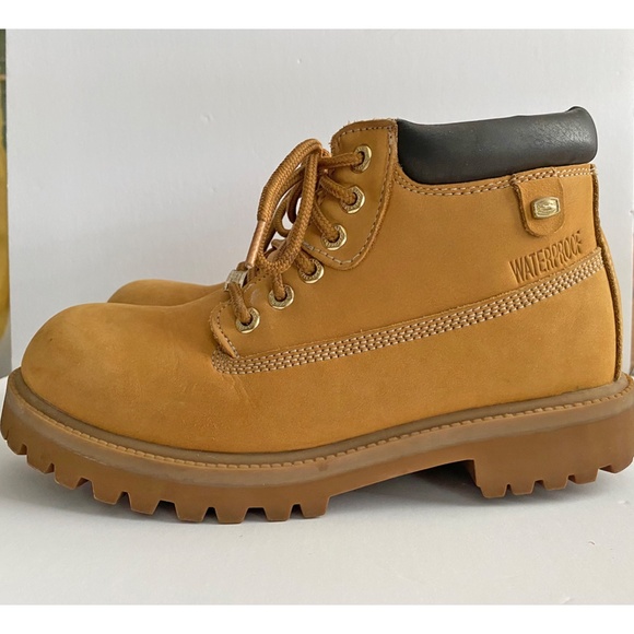 skechers air cooled memory foam waterproof boots